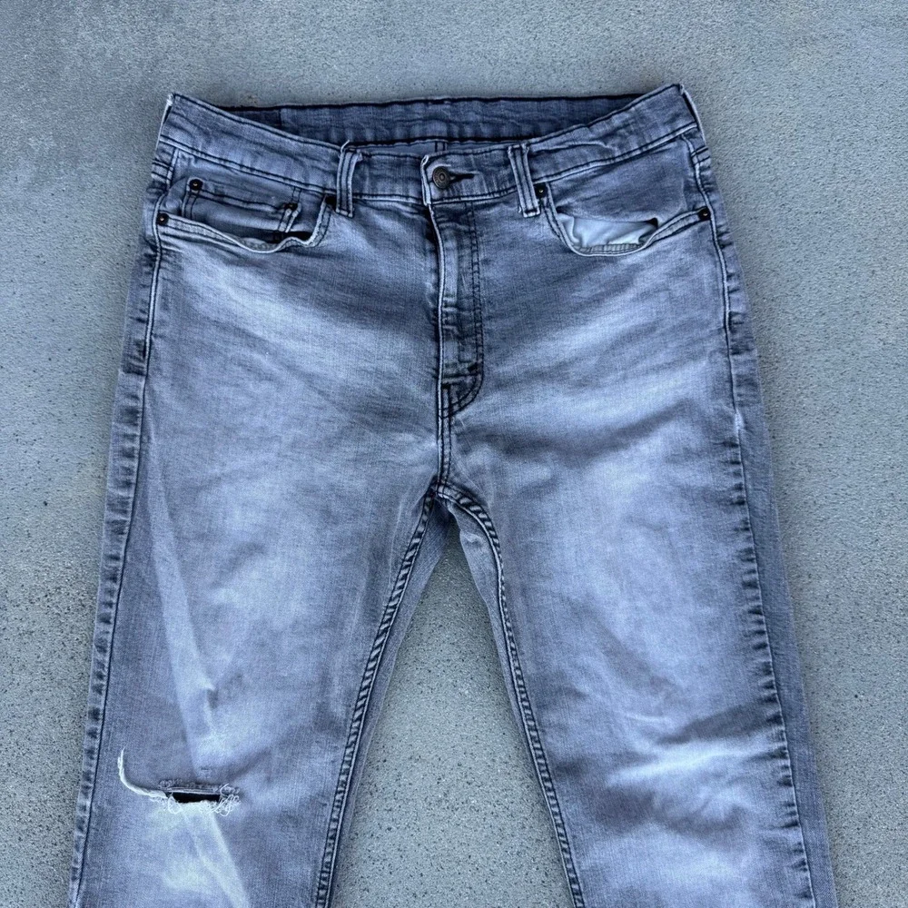 Levi's 514 36x34 Straight‎ Fit Jeans Men's Grey